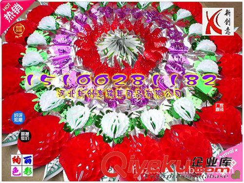 華美熱銷亮花圈 低價花圈批發(fā) 1.8米雙球大球加葉亮花圈 新創(chuàng)意花圈廠家批發(fā)原始圖片3