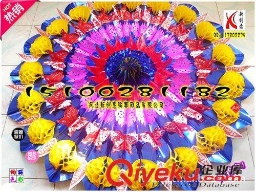 華美熱銷亮花圈 低價(jià)花圈批發(fā) 1.5米加球亮紙花圈 花圈廠家殯葬批發(fā) 來(lái)樣定做