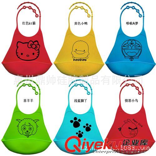 嬰兒口水兜圍兜圍嘴Baby bibs 外貿(mào)原單嬰兒用品 大號(hào)尺寸硅膠圍嘴口水兜 幼嬰兒硅膠飯兜口水巾