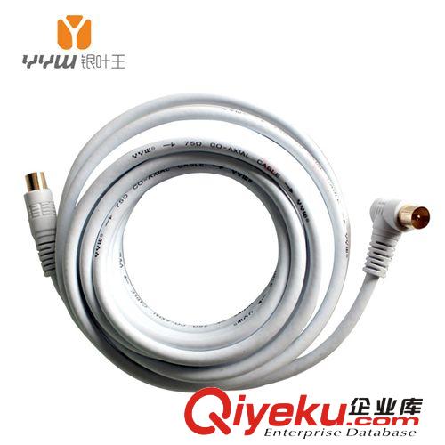 線材 銀葉王電視信號(hào)線75-5純銅高清射頻線 有線電視線閉路線Q632A 5米原始圖片2