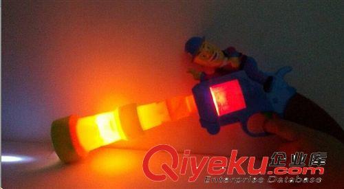 電動槍 新款熊出沒玩具槍 電動八音槍 光頭強雪花投影槍語音槍 地攤熱賣原始圖片2