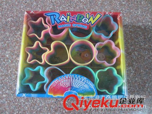 彩虹圈 熱銷款7.6*6.3 臺灣色彩虹圈 兒童彈簧圈玩具 呼拉圈兒童益智玩具