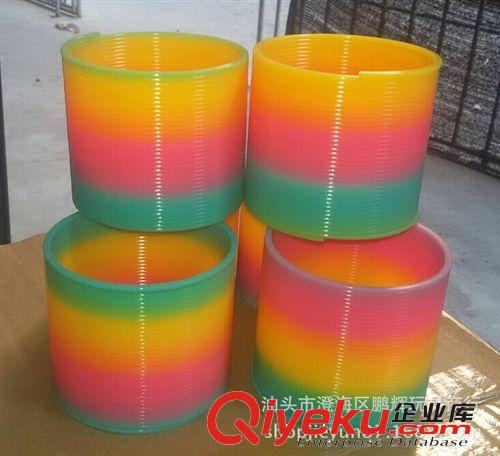 彩虹圈 熱銷款7.6*6.3 臺灣色彩虹圈 兒童彈簧圈玩具 呼拉圈兒童益智玩具原始圖片2