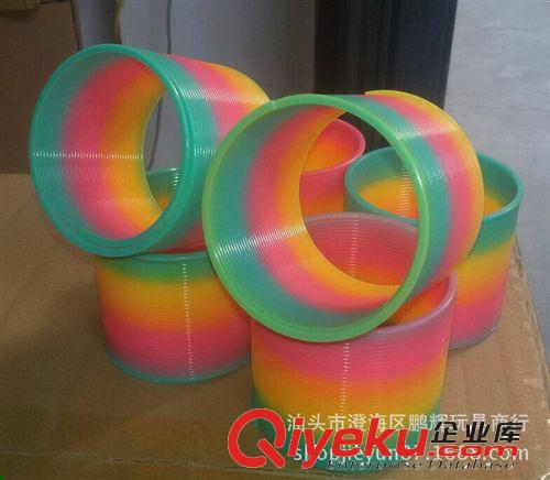 彩虹圈 熱銷款7.6*6.3 臺灣色彩虹圈 兒童彈簧圈玩具 呼拉圈兒童益智玩具原始圖片3
