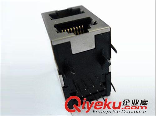 RJ45带变压器 2X1双层百兆网口横排针内置网络变压器10/100M插座通讯接口