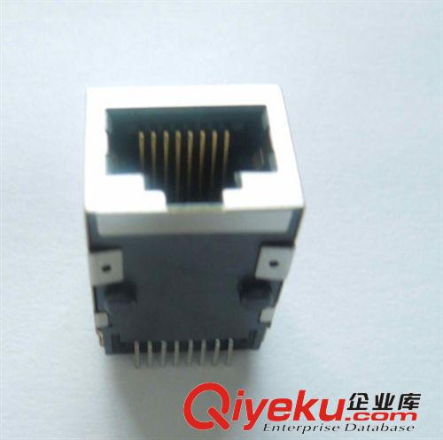 RJ45带变压器 百兆RJ45网口带屏蔽EMI贴片SMD型8P8C网络插座带变压器滤波器