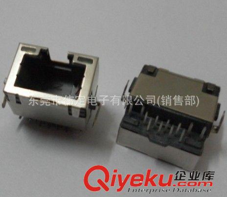 SMT贴片型 & 沉板型 RJ45/RJ11 沉板插件DIP网口插座带屏蔽壳弹片LED灯超薄RJ45连接器液晶电视口