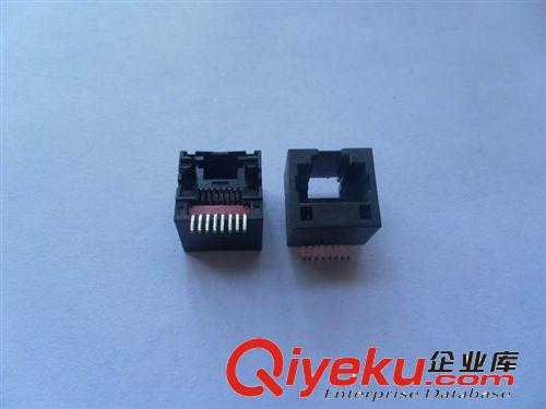 180度顶部插入式RJ45 贴板RJ12 6P6C WITH SOLDER PAD五金焊片RJ11 6P6C小体型