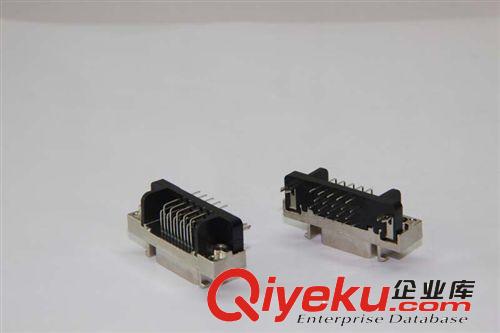 SCSI 接口 东莞厂家 20/36/40PIN SCSI 连接器 90度插板式 母座母头接口插座