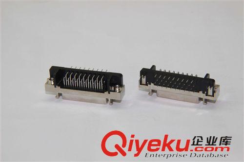 SCSI 接口 东莞厂家 20/36/40PIN SCSI 连接器 90度插板式 母座母头接口插座