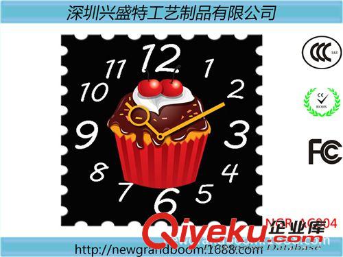 亞克力掛鐘 亞克力掛鐘 創意方形郵票鐘表 彩色廣告印刷 低價批發原始圖片2