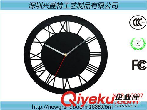 亞克力掛鐘 gd亞克力掛鐘 圓形鏤空刻度造型 彩色廣告印刷 外銷熱品原始圖片3