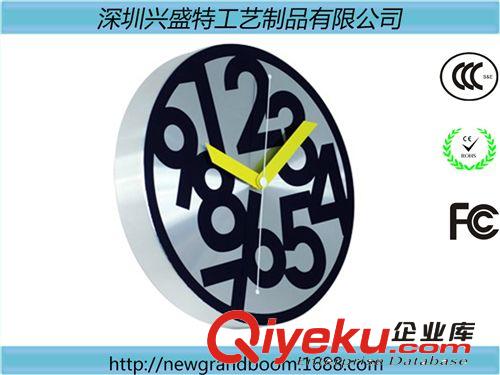 金属挂钟 银色金属钟 gd客厅卧室时尚全铝挂钟 色彩丰富 厂价直销