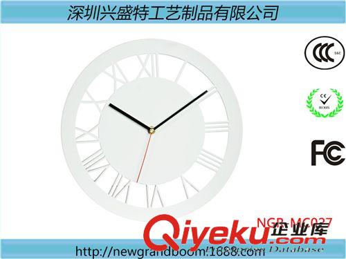 金属挂钟 客厅卧室时尚金属铝挂钟 彩色表盘镂空刻度 厂价批发