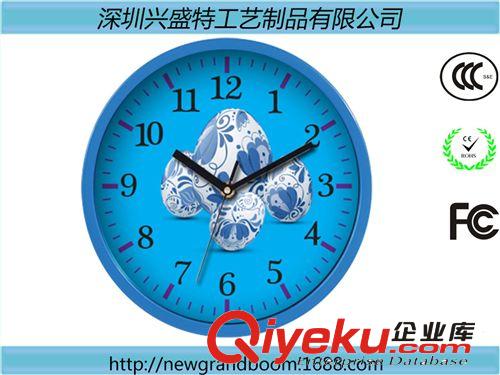 金属挂钟 厂家直销 gd客厅卧室时尚金属不锈钢挂钟 窄边框太阳纹路