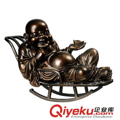 工藝品系列 精美樹(shù)脂工藝品 擺件 不倒財(cái)神佛像  鎮(zhèn)宅wc雕塑擺設(shè)