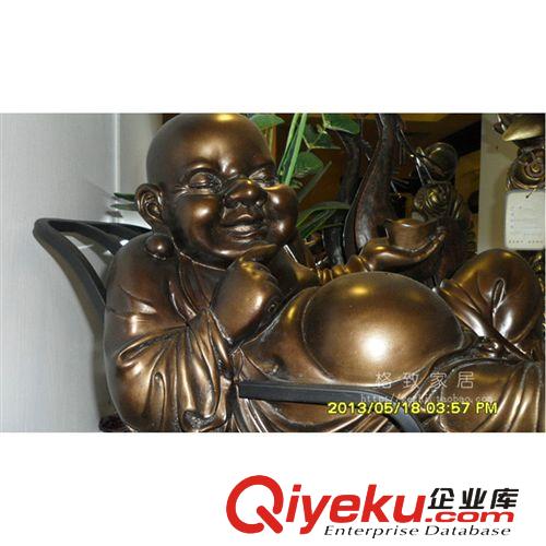 工藝品系列 精美樹(shù)脂工藝品 擺件 不倒財(cái)神佛像  鎮(zhèn)宅wc雕塑擺設(shè)