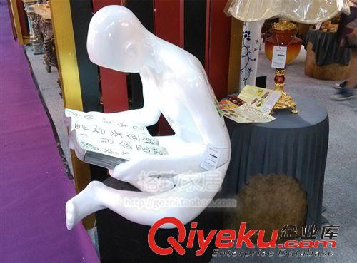 工藝品系列 書(shū)童擺件 酒店客廳樣板間別墅書(shū)房樹(shù)脂大型裝飾品人擺件陪讀書(shū)童原始圖片2