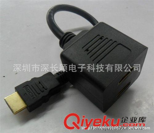 HDMI高清連接線 HDMI一分二線 HDMI轉換線原始圖片2