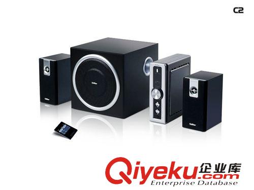 音箱【系類】 官方zp 漫步者C2 多媒體2.1聲道有源電腦音箱 木質(zhì)低音炮音響