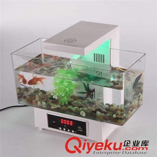 筆筒魚缸【系類】 迷你魚缸 usb迷你魚缸 插卡音箱帶FM收音機 生態魚缸 水族箱