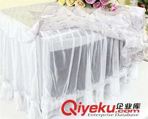 微波爐罩 廠家直銷 吉祥如意高檔蕾絲水溶邊微波爐罩 微波爐防塵罩原始圖片2