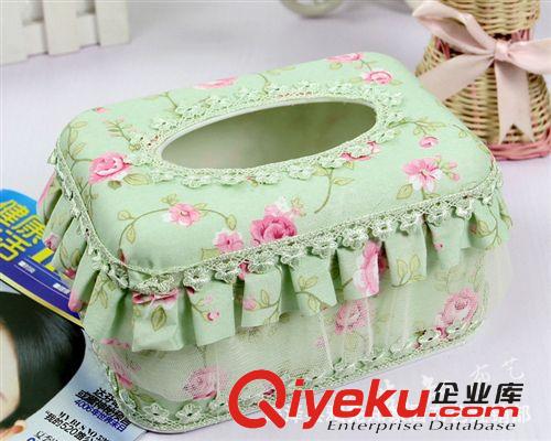 紙巾盒 小熊紙巾盒 熱銷韓版方形布藝紙巾盒 蕾絲車用紙巾盒原始圖片3