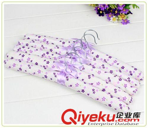 衣架布藝 【廠家直供 】包布衣架 海綿衣架 碎花衣架 衣架批發 多色可選