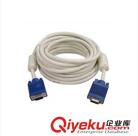 線才 美魚兒VGA線3米 3+4VGA線顯示器信號線 數據線帶磁環  銅芯原始圖片2