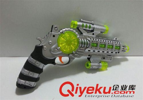 玩具槍系列 電動八音槍 電動閃光語音槍七彩炫麗閃燈光 地攤玩具混批原始圖片2