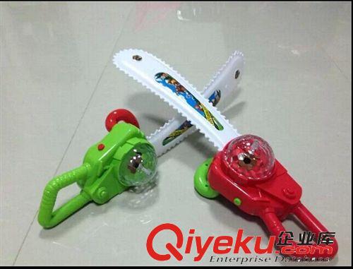 閃光系列 熱銷滿天星閃光電鋸 帶燈光音樂 光頭強熊出沒電鋸 七彩閃光魔鋸原始圖片3