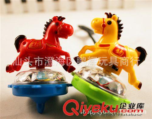 陀螺系列 馬年新款 99908-2福馬閃光陀螺 帶拉尺音樂(lè)發(fā)光 拉尺陀螺原始圖片2