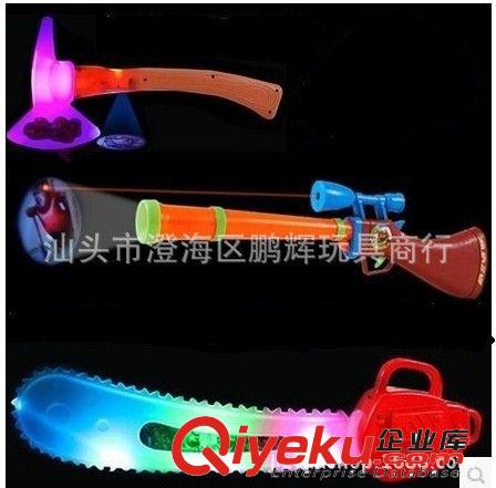 熊出沒系列 熱銷熊出沒玩具　光頭強電鋸8個投影　震動