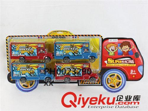 拉線 回力 慣性玩具 23287兒童卡通玩具車　滑行警車　6只莊片裝車仔　贈品的{sx}