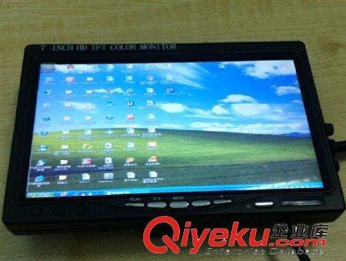 7寸車載顯示器 高清vga+av+hdmi倒車優先 7寸HDMI車載高清顯示器