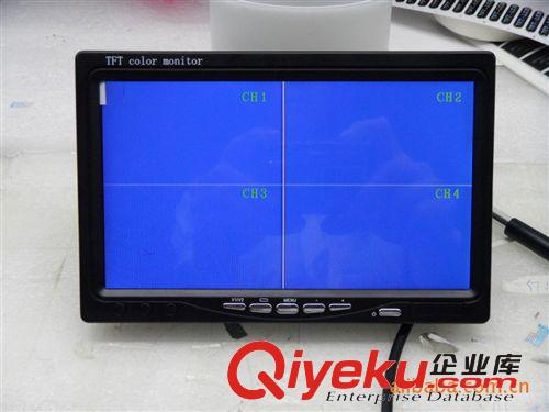 7寸車載顯示器 7寸車載液晶屏 四分割顯示器 4路畫面 液晶顯示器 全車可視顯示器原始圖片2