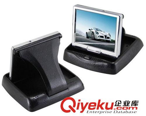 3.5寸車(chē)載顯示器 高清3.5寸折疊式車(chē)載顯示屏 汽車(chē)倒車(chē)用液晶顯示屏 車(chē)載顯示器原始圖片2