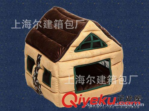 寵物用品 上海新款寵物窩狗 泰迪貴賓棉窩巧克力寵物房子  狗沙發(fā)墊 大號原始圖片2