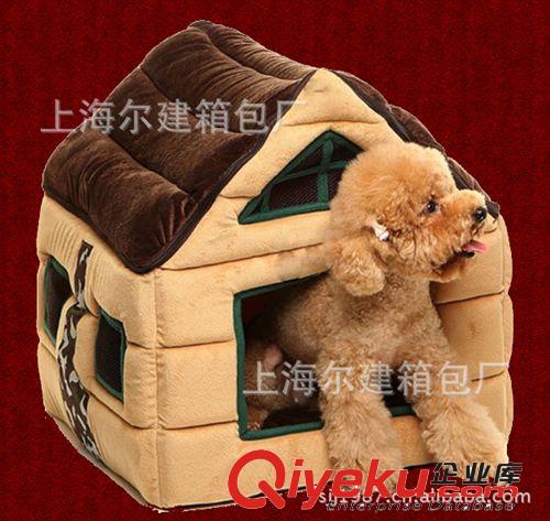 寵物用品 廠家供應(yīng)大號(hào)巧克力寵物房子 寵物狗窩 泰迪貴賓棉窩 狗沙發(fā)墊原始圖片3