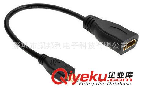 {zx1}產品銷售 熱銷 Micro HDMI公轉HDMI母高清連接線 hdmi公對母 電腦高清線原始圖片2