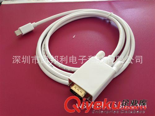 Mini displayport線 (蘋果雷電) Mini DP轉(zhuǎn)VGA公高清連接線 1.8米原始圖片2