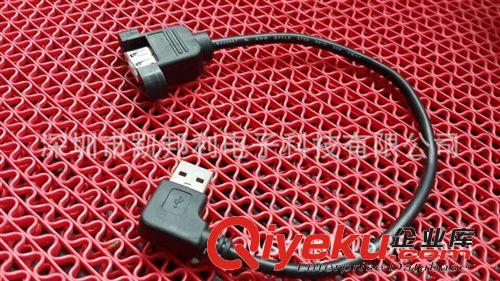 USB系列 廠家熱銷 USB A公彎頭帶耳朵線 USB帶耳朵延長線 純銅芯線 包郵原始圖片2