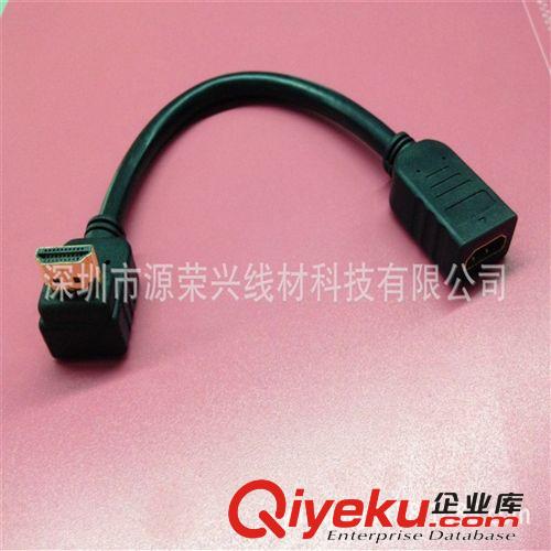 HDMI高清線 廠家直銷 高清hdmi轉(zhuǎn)接線 hdmi 公轉(zhuǎn)母延長線 hdmi彎頭高清延長線原始圖片2