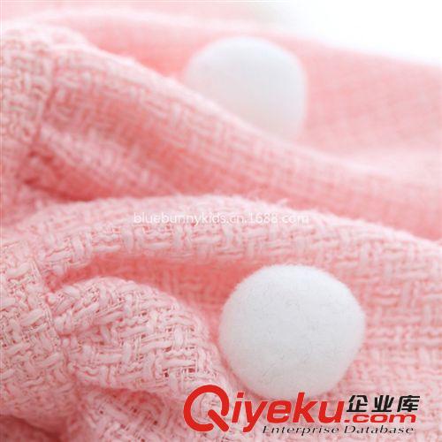 2014-10-23秋上新 2014冬裝新品女童加絨連衣裙韓版兒童凈色公主連衣裙 童裙批發原始圖片2