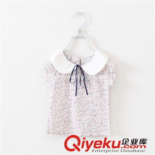 夏季清倉 女童短袖連衣裙2014韓版中小童后開扣連衣裙夏季童裝新款兒童裙