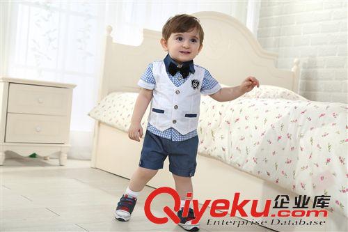 一件代發(fā) 廣州品牌童套裝外貿(mào)童裝夏裝 男童裝一件代發(fā)男童套裝清倉 夏原始圖片3