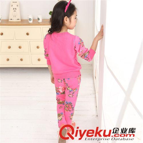◆ 可挑碼專區(qū) ◆ {zx1}秋款中大女童套裝 女童韓版運(yùn)動(dòng)兩件套 純棉碎花品牌童套裝原始圖片2