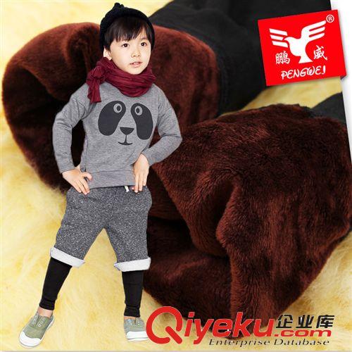 全部產品 鵬威女童打底褲秋冬款兒童加絨加厚棉褲中童純色靴褲寶寶保暖褲厚