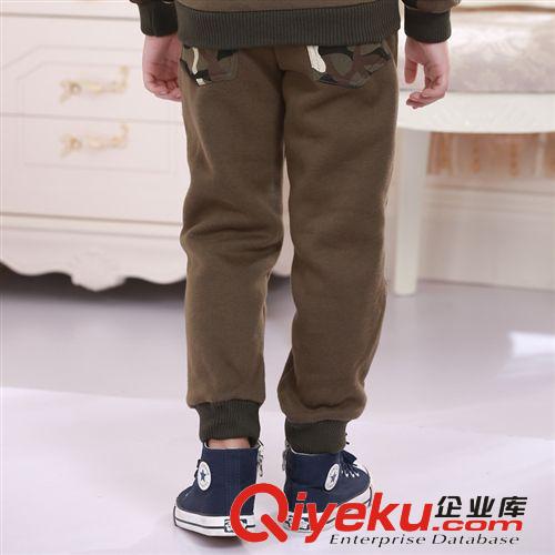 男童系列 【新品快訂】2014秋款童裝 兒童拼接迷彩服兩件套 男童迷彩童套裝原始圖片3