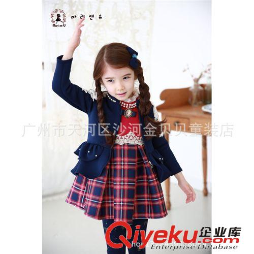 秋季新品上架 品質童裝 14秋季韓版女童荷葉擺秀氣公主外套 中小童純棉童外套原始圖片2